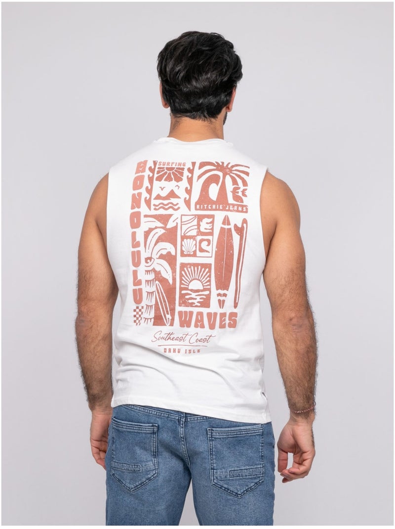 T-shirt senza maniche NIPOLYTE Ecru - Kiabi