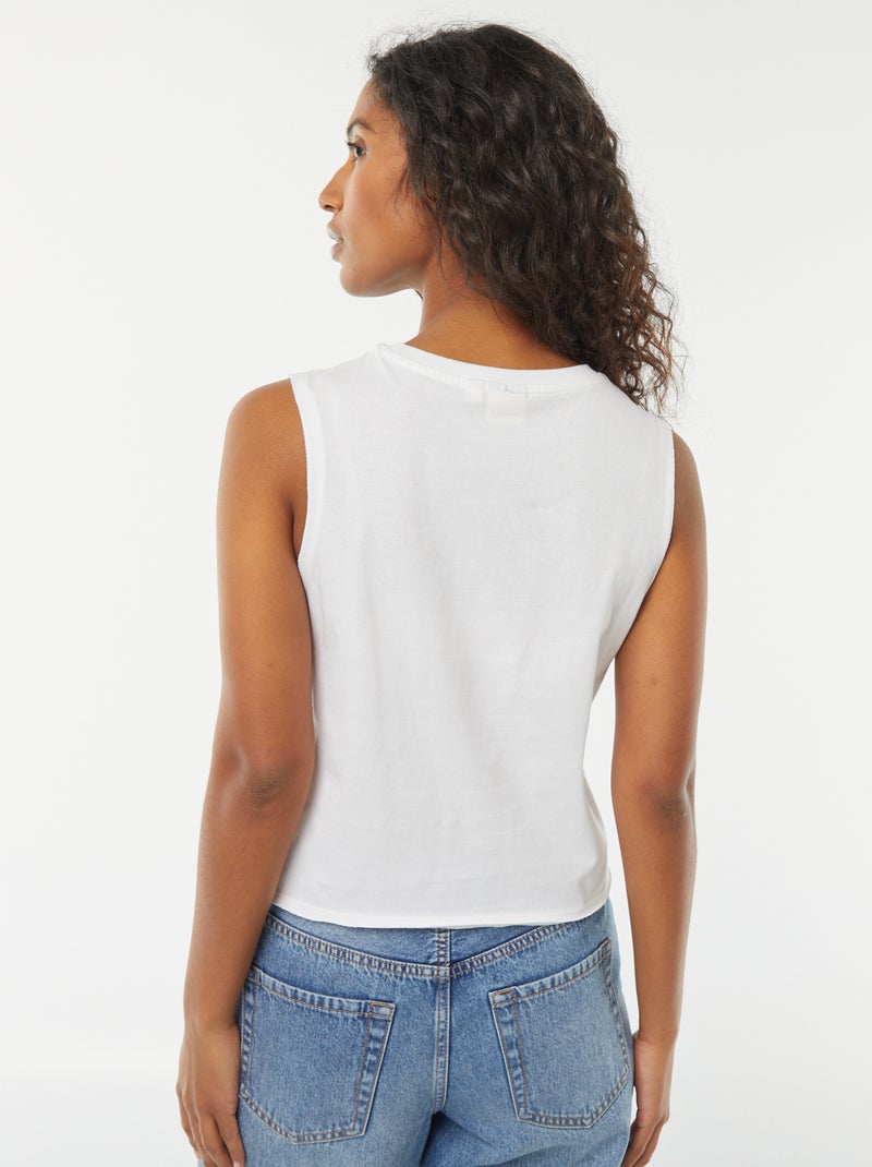 T-shirt senza maniche 'Nirvana' bianco - Kiabi