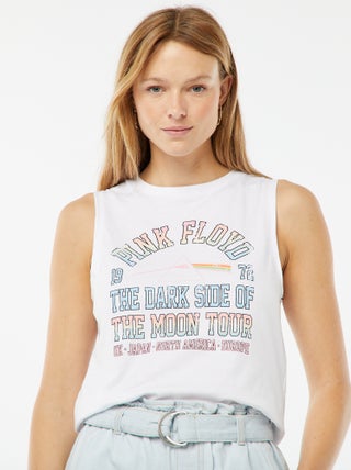 T-shirt senza maniche 'Pink Floyd'