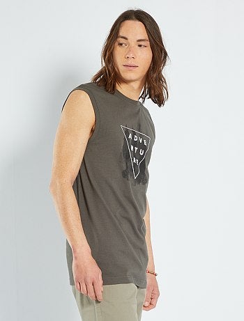 Canotta MothTechSatisfy in Cotone da Uomo colore Nero Uomo Abbigliamento da T-shirt da T-shirt senza maniche 