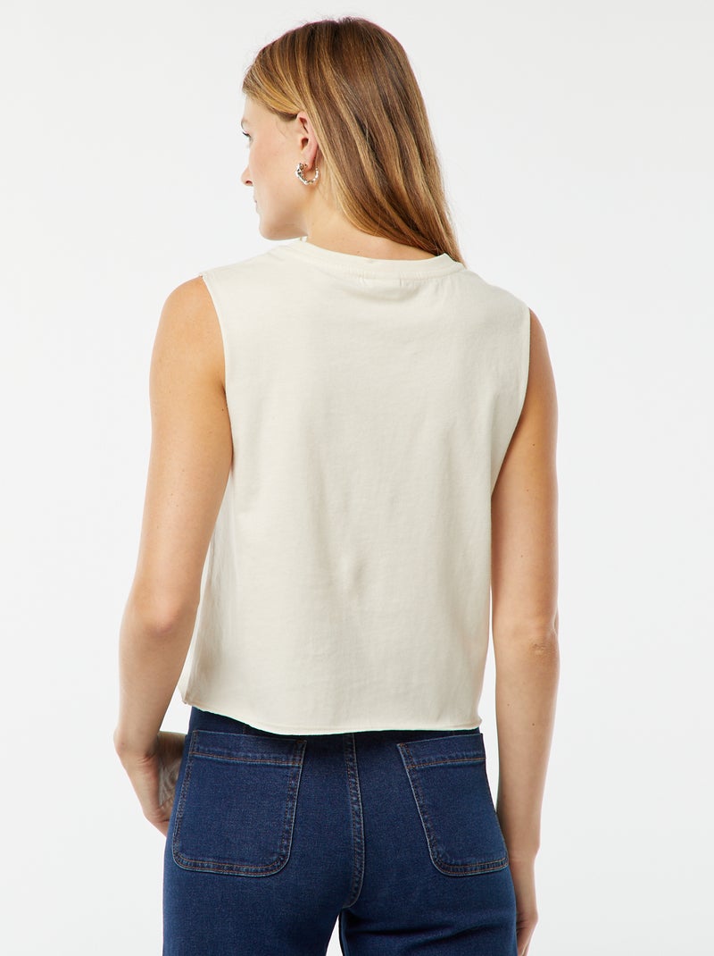 T-shirt senza maniche 'Stitch' 'Disney' Bianco - Kiabi