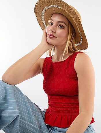 T-shirt senza maniche stretch