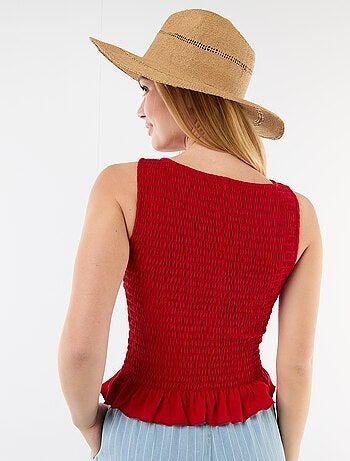 T-shirt senza maniche stretch