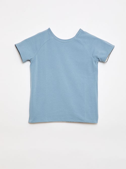 T-shirt senza verso e reversibile a maniche corte - Kiabi