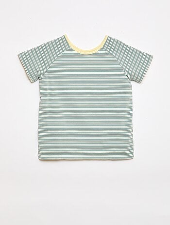 T-shirt senza verso e reversibile a maniche corte