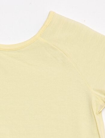 T-shirt senza verso e reversibile a maniche corte