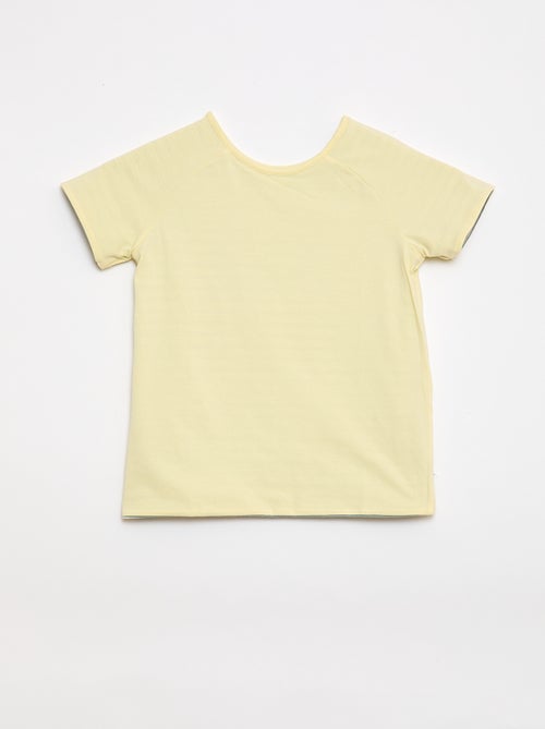 T-shirt senza verso e reversibile a maniche corte - Kiabi