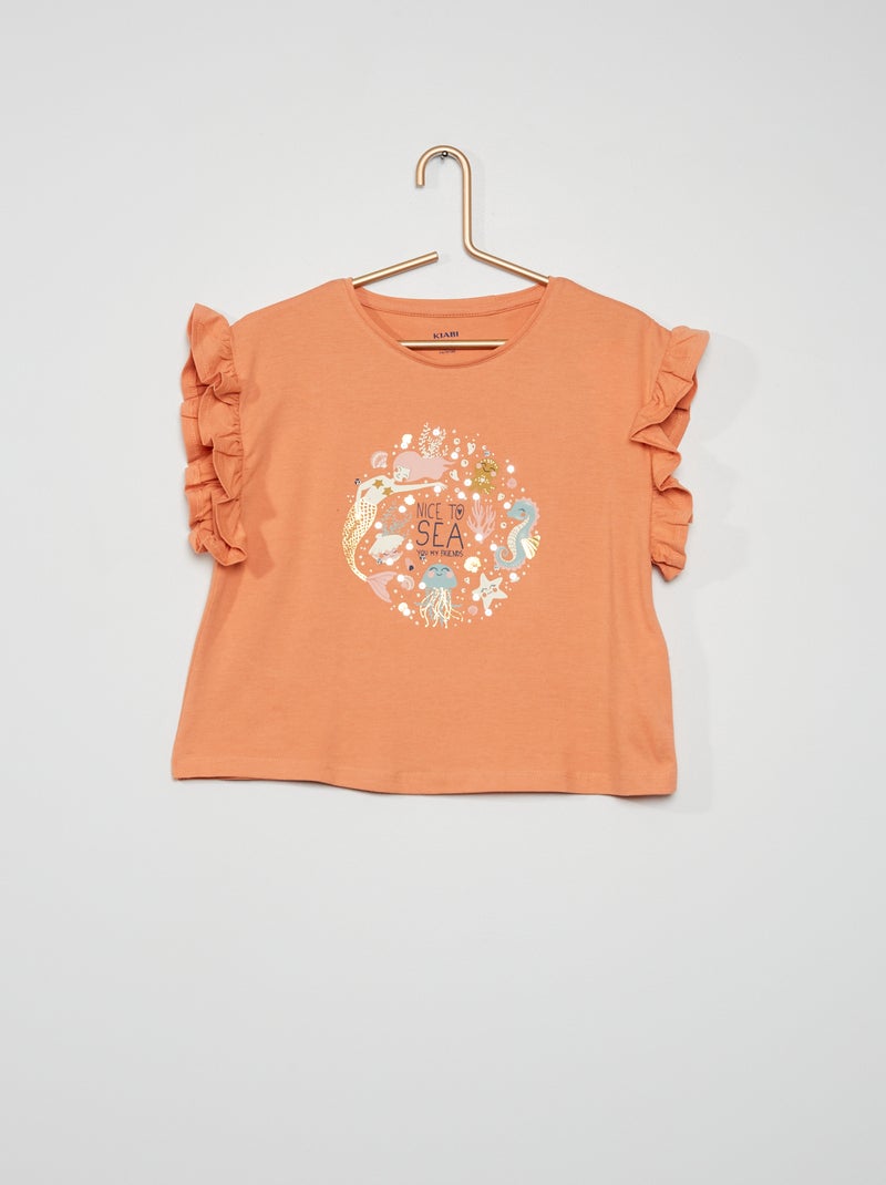 T-shirt 'sirena' ROSA - Kiabi