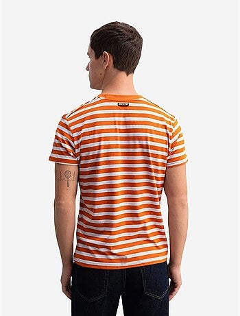 T-shirt slim fit a righe con girocollo giesto