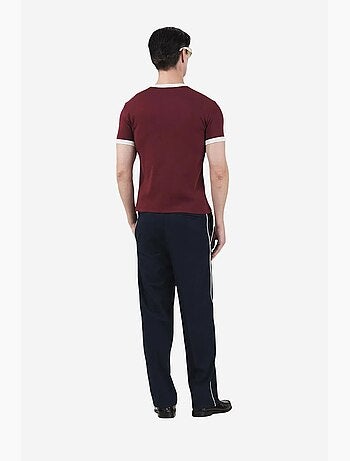 T-shirt slim fit con girocollo e bordatura a contrasto giesto
