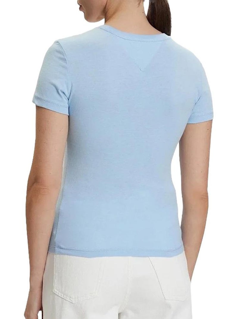 T-shirt Slim Fit Donna Tommy Hilfiger Blu - Kiabi