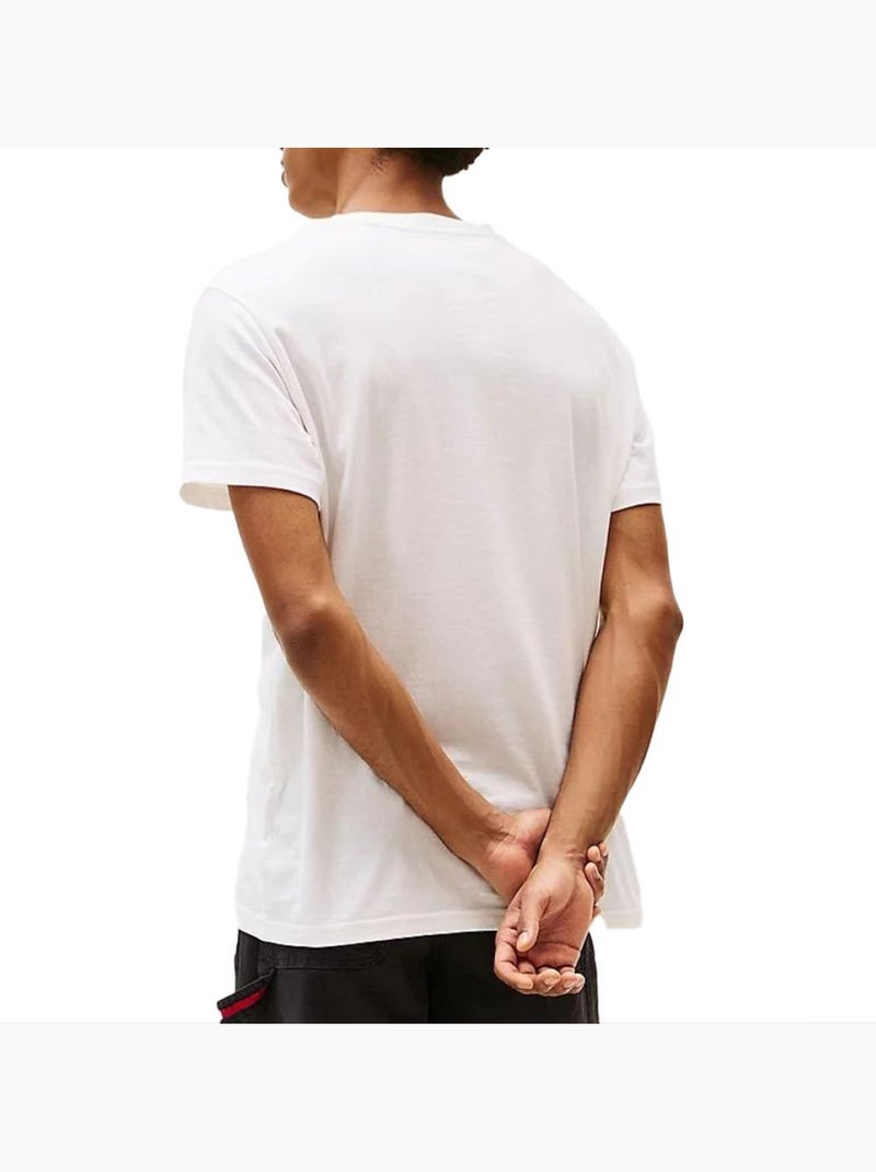 T-shirt Slim Fit Tommy Hilfiger da Uomo Ecru - Kiabi