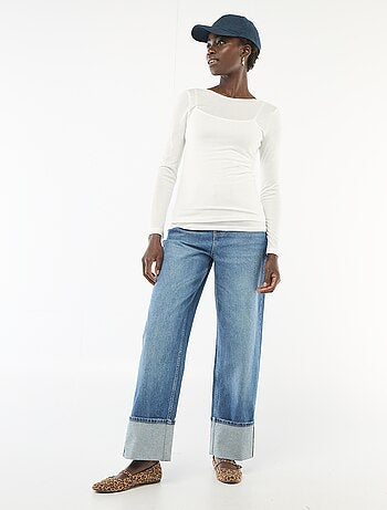 T-shirt smanicato 2-in-1