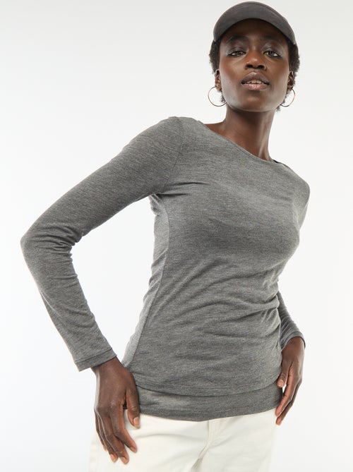 T-shirt smanicato 2-in-1 - Kiabi