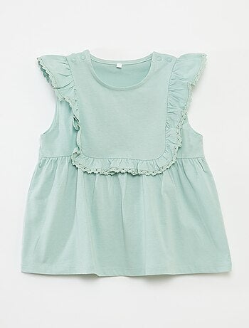 T-shirt smanicato con volant - So Easy