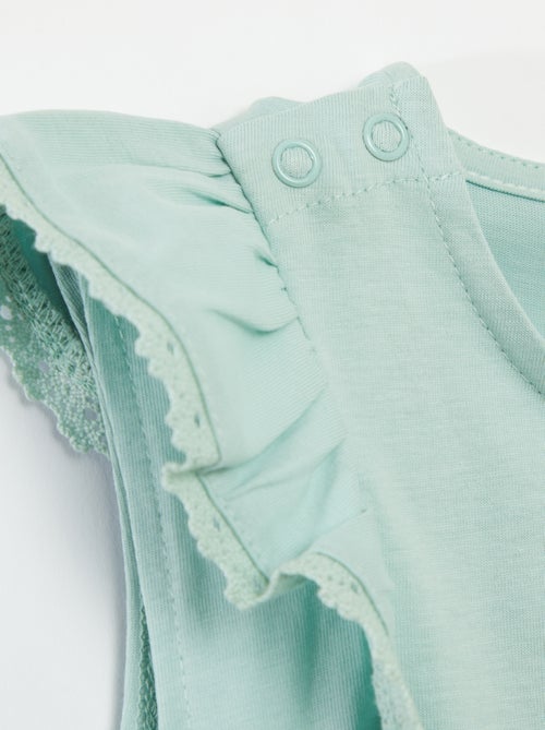 T-shirt smanicato con volant - So Easy - Kiabi