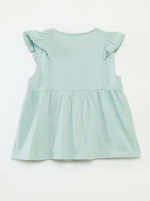 T-shirt smanicato con volant - So Easy - Kiabi