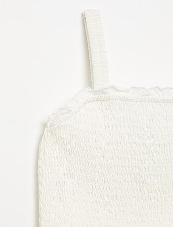 T-shirt smock con spalline
