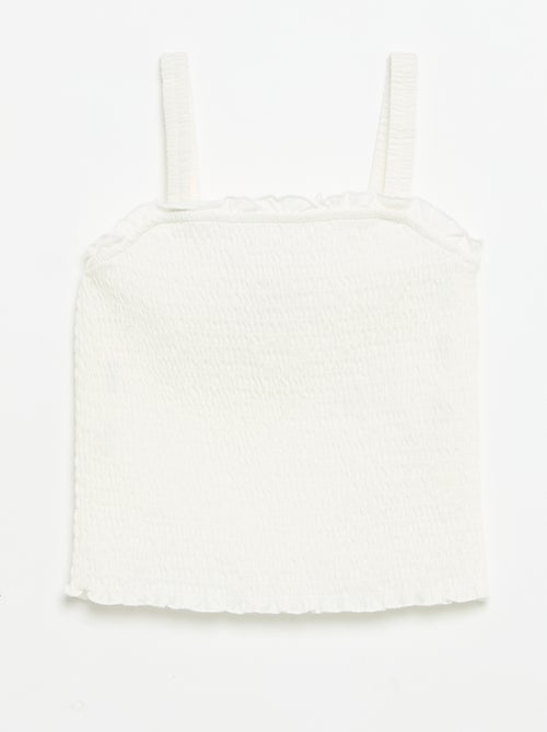 T-shirt smock con spalline - Kiabi