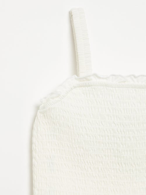 T-shirt smock con spalline - Kiabi