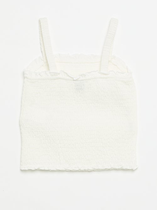 T-shirt smock con spalline - Kiabi