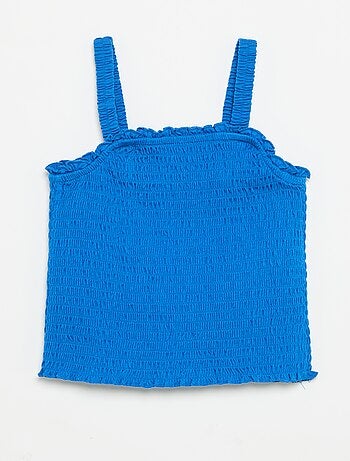 T-shirt smock con spalline