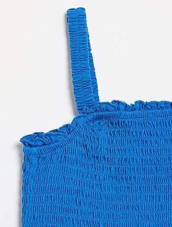 T-shirt smock con spalline