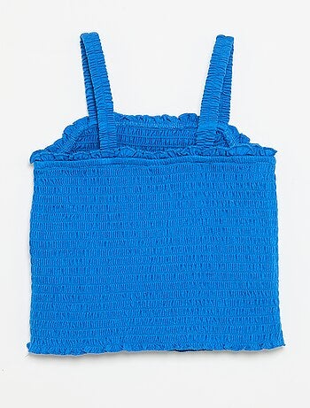 T-shirt smock con spalline
