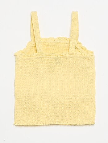 T-shirt smock con spalline