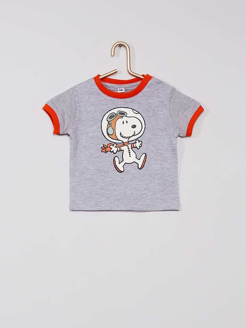 T-shirt 'Snoopy' grigio - Kiabi