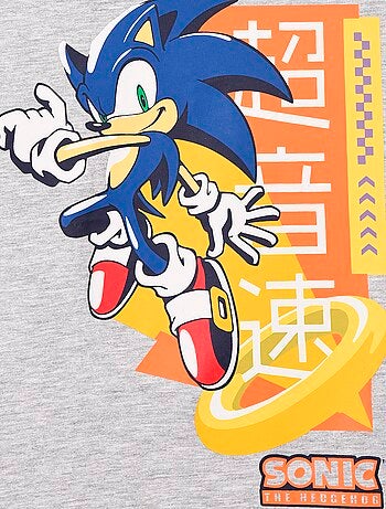 T-shirt 'Sonic' a maniche lunghe