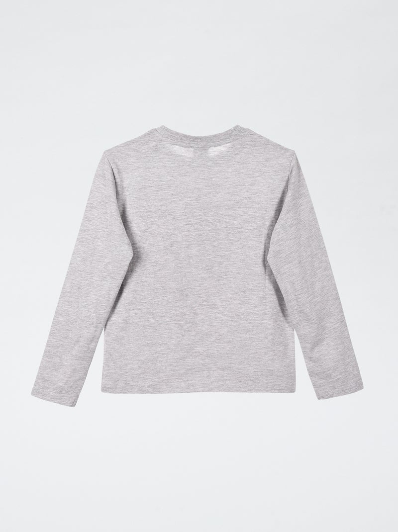 T-shirt 'Sonic' a maniche lunghe Grigio - Kiabi