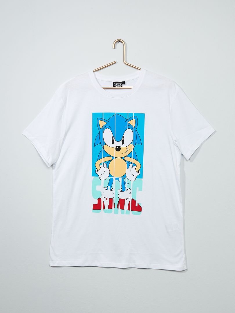 T-shirt 'Sonic' Bianco - Kiabi