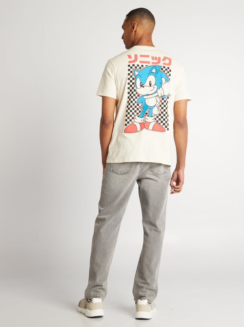T-shirt 'Sonic' maniche corte beige - Kiabi
