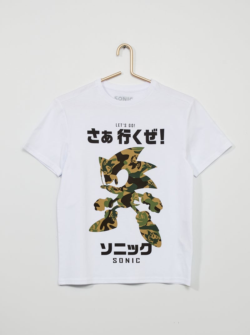 T-shirt 'Sonic' maniche corte Bianco - Kiabi
