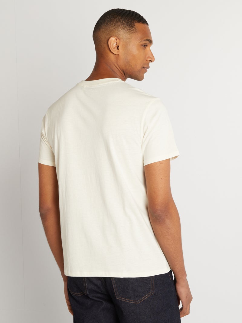 T-shirt 'Sonic' scollo tondo bianco - Kiabi