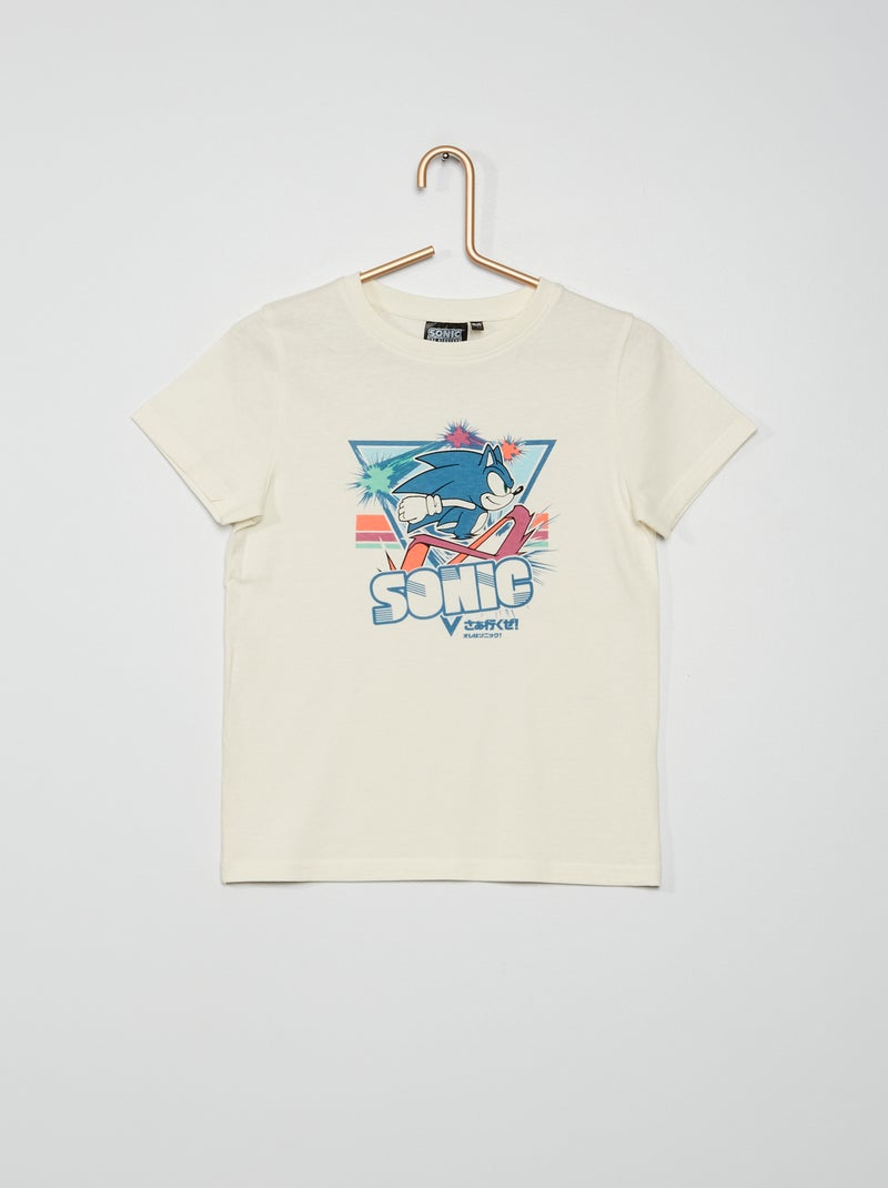T-shirt 'Sonic' 'SEGA' BIANCO - Kiabi