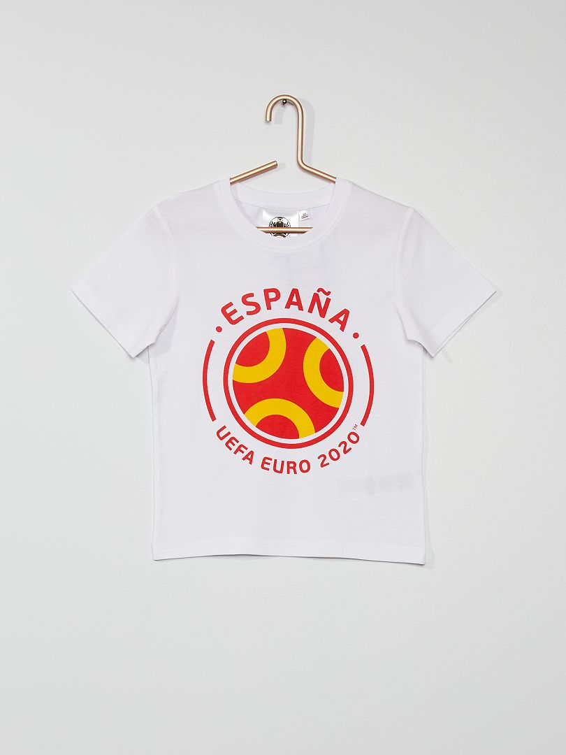 T-shirt 'Spagna' 'UEFA EURO 2020' bianco - Kiabi