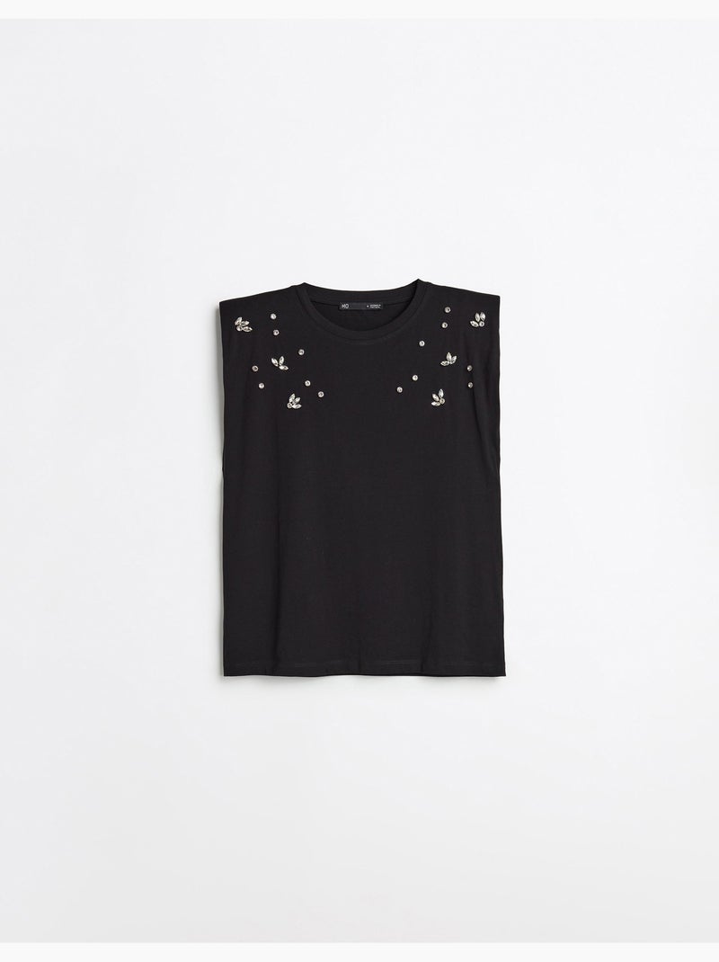 T-shirt Spalline, MO Fashion Nero - Kiabi