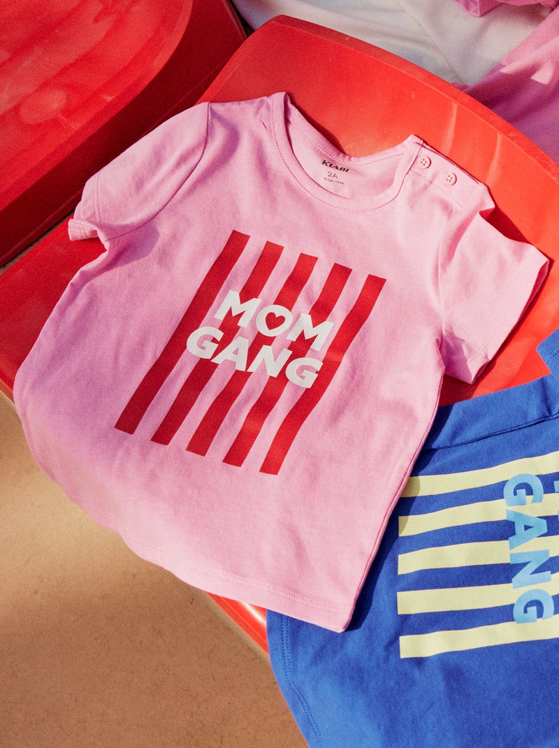 T-shirt speciale festa della mamma in jersey di cotone Rosa - Kiabi