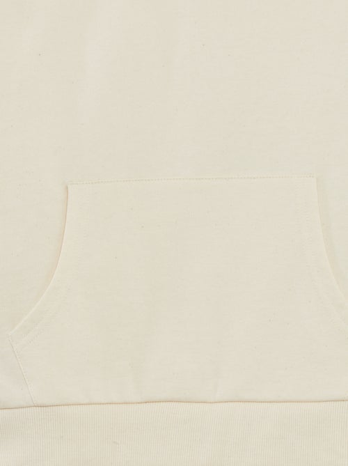 T-shirt spessa in cotone con tasca a marsupio - Kiabi