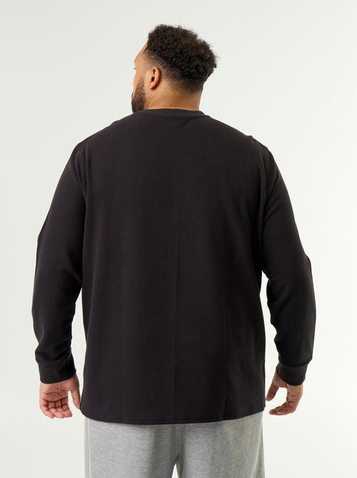 T-shirt spesso a girocollo e a maniche lunghe - Kiabi