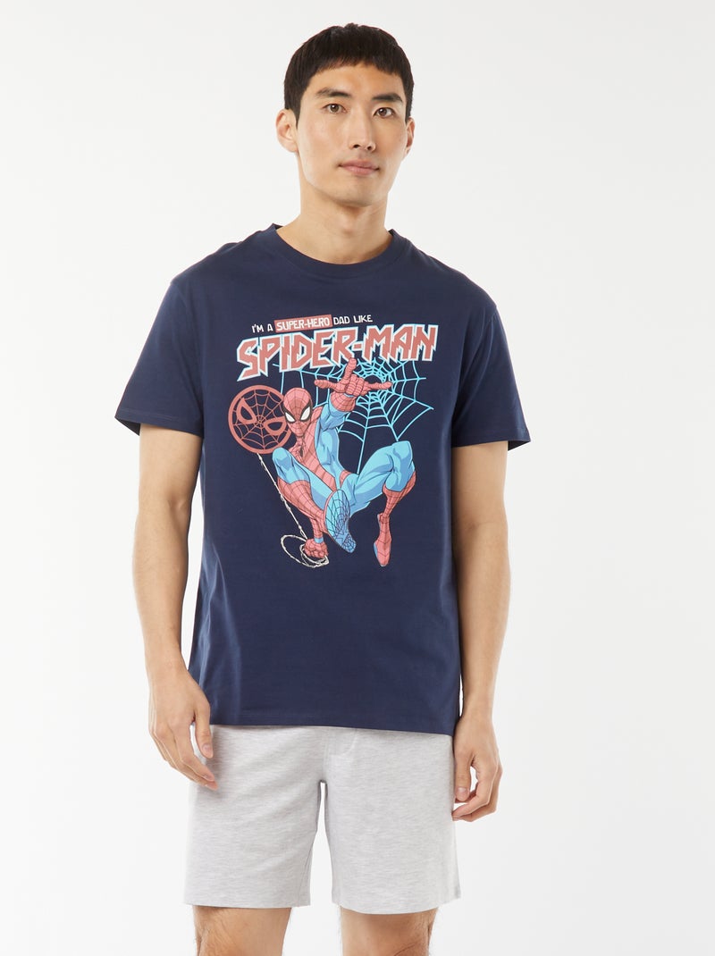 T-shirt 'Spider-Man' 'Marvel' BLU - Kiabi