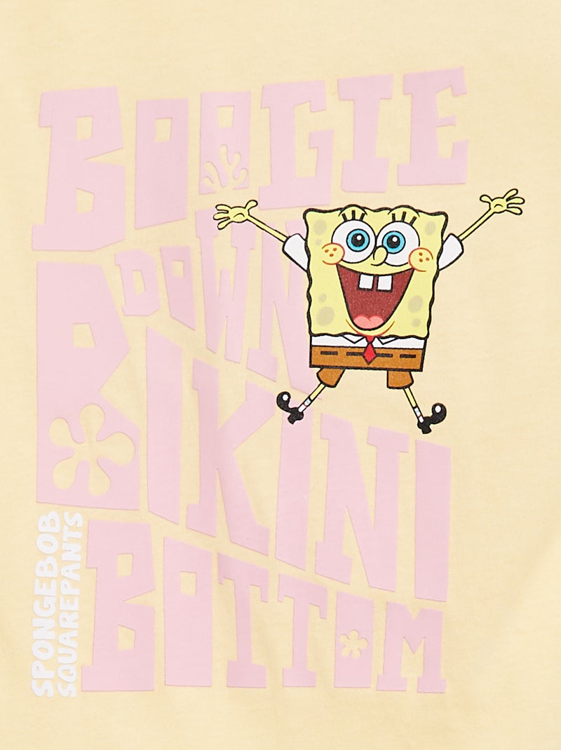 T-shirt 'SpongeBob' a maniche corte GIALLO - Kiabi
