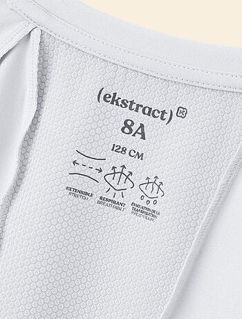Ekstract - T-shirt sport fluido a maniche corte