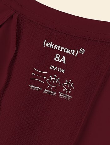 Ekstract - T-shirt sport fluido a maniche corte