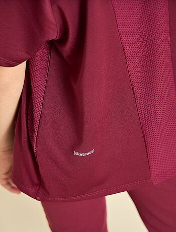 Ekstract - T-shirt sport fluido a maniche corte