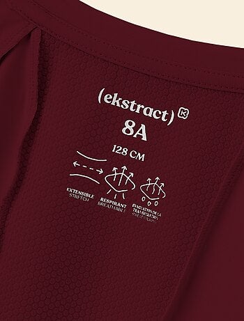 Ekstract - T-shirt sport fluido a maniche corte