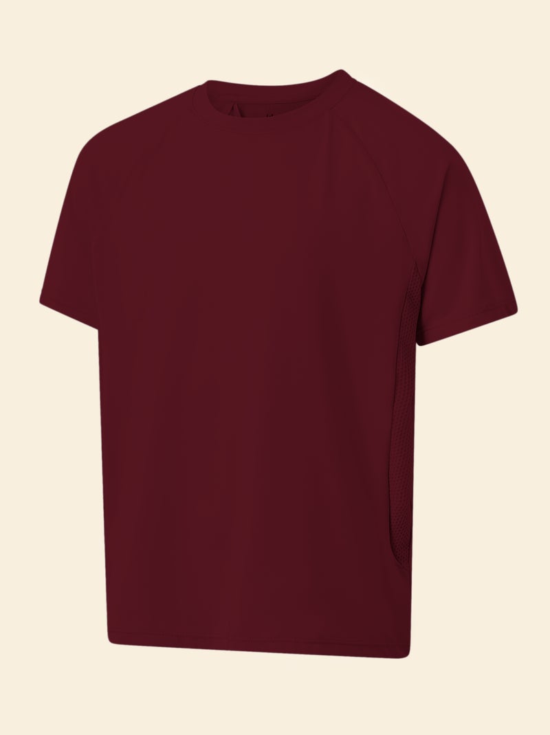 T-shirt sport fluido a maniche corte (Ekstract) Rosso - Kiabi