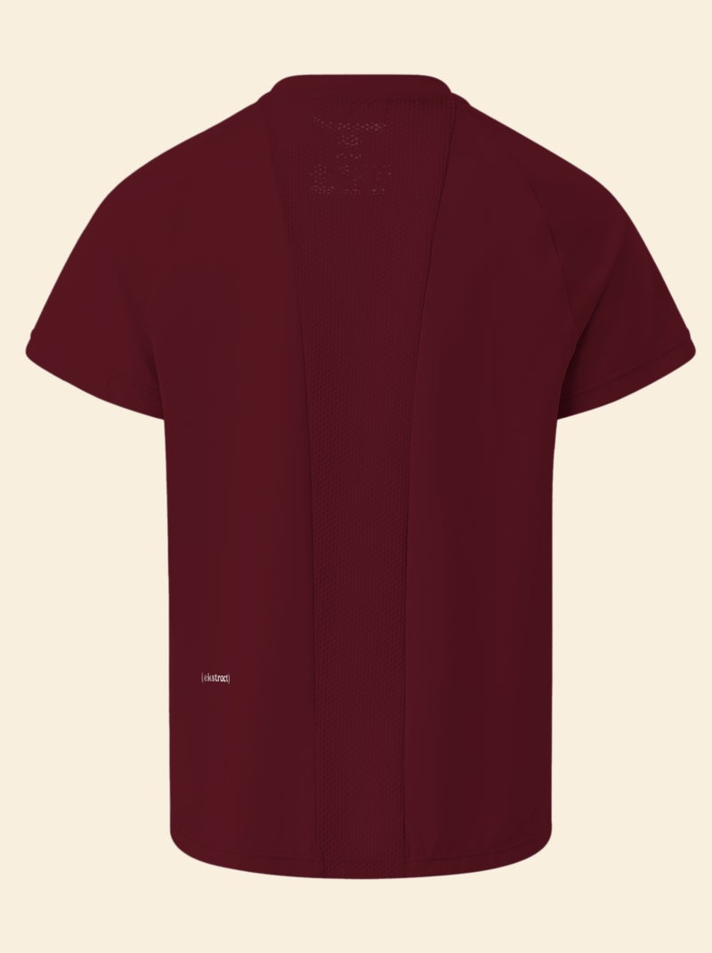 T-shirt sport fluido a maniche corte (Ekstract) Rosso - Kiabi
